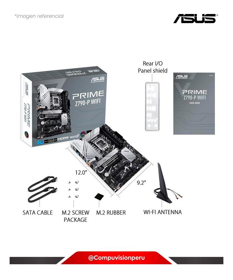 PLACA ASUS PRIME Z790-P WIFI LGA 1700 INTEL Z790 DDR5 USB3.2 M.2 PCIEX 4
