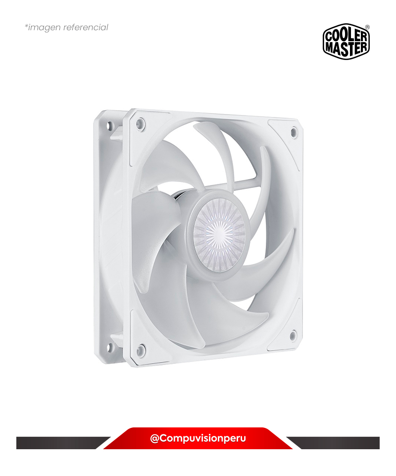 COOLER DE CASE COOLER MASTER SICKLEFLOW 120 ARGB WHITE EDITION RGB 3-PIN 120MM MFX-B2DW-18NPA-R1