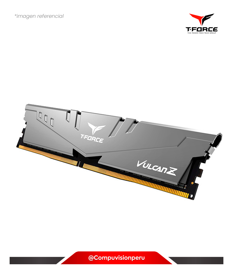 MEMORIA 16GB DDR4 3200MHZ TEAMGROUP  T-FORCE VULCAN Z GRAY PC4-25600 TLZGD416G3200HC16F01