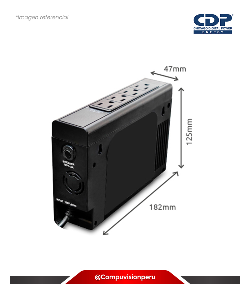UPS CDP INTERACTIVO PORTATIL LI-504I 500VA 250W 4 SALIDAS