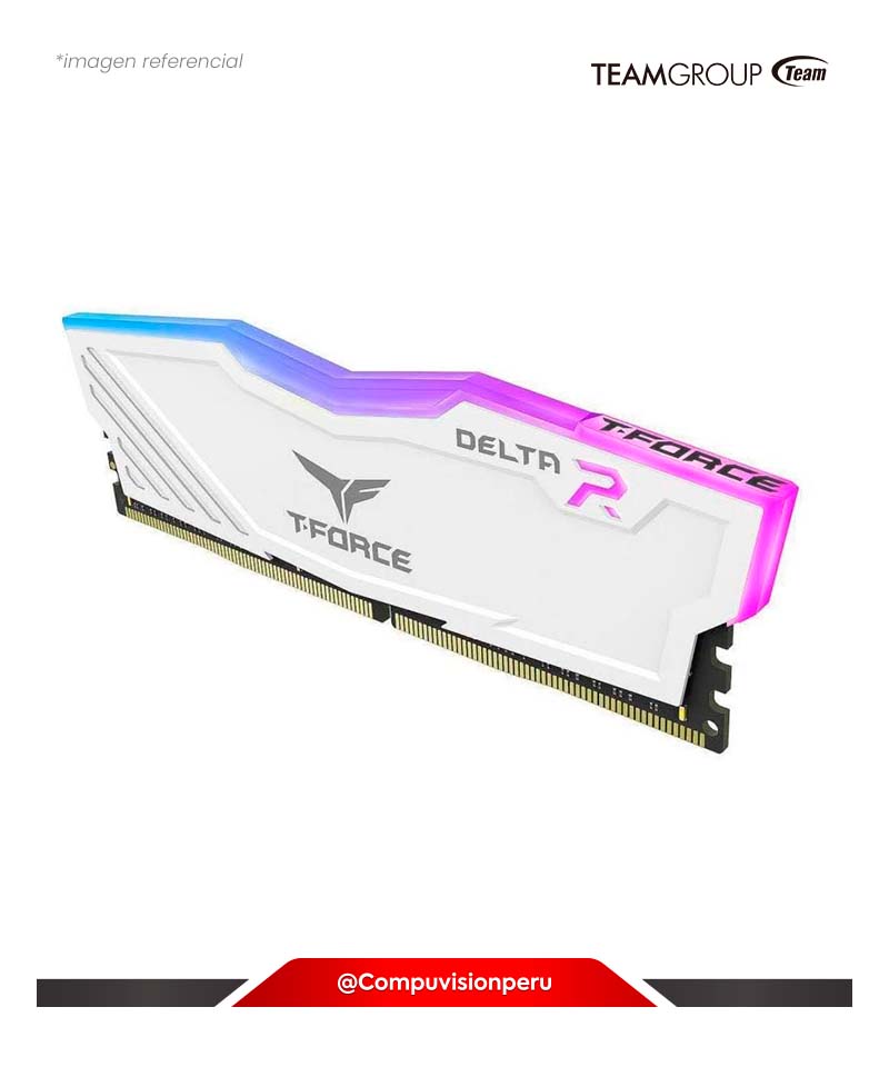 MEMORIA 16GB DDR4 3200MHZ TEAMGROUP T-FORCE DELTA RGB PC4-25600 CL16 1.35V TF4D416G3200HC16F01