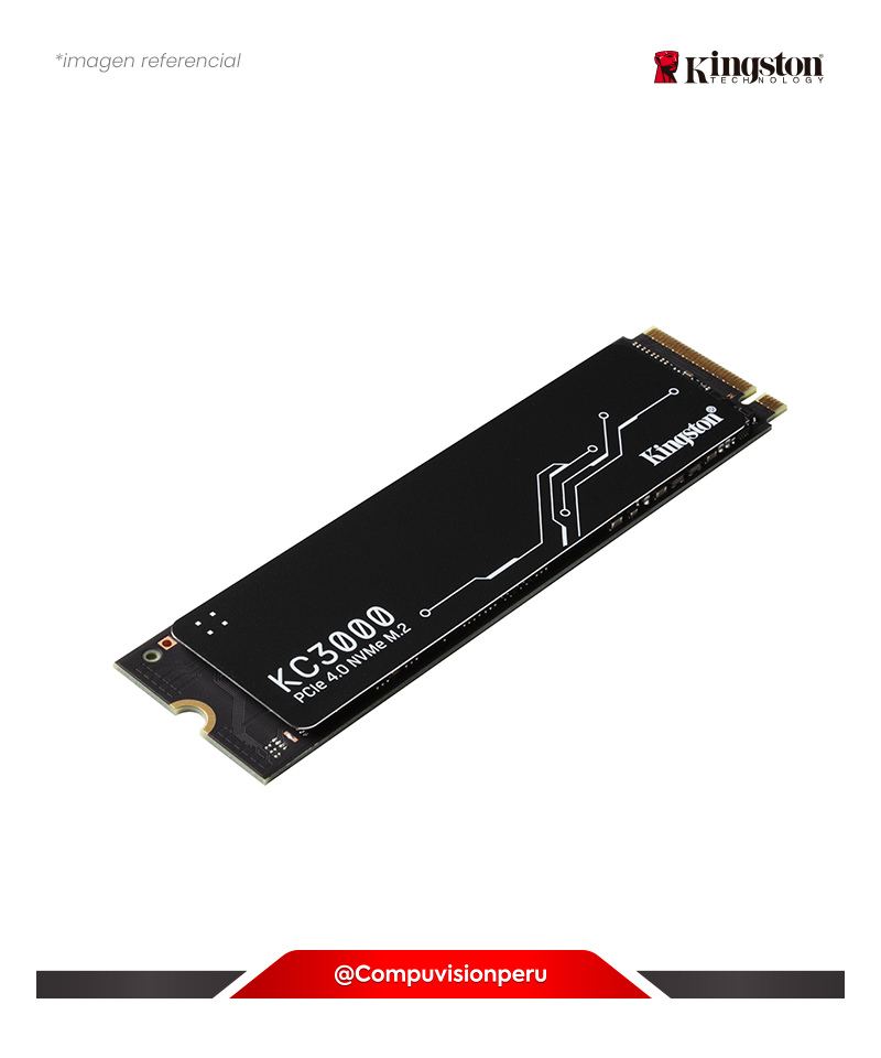 DISCO SOLIDO SSD 1TB KINGSTON KC3000 PCIE 4.0 NVME M.2 R/7000MB W/6000MB NAND TLC3D SKC3000S/1024G