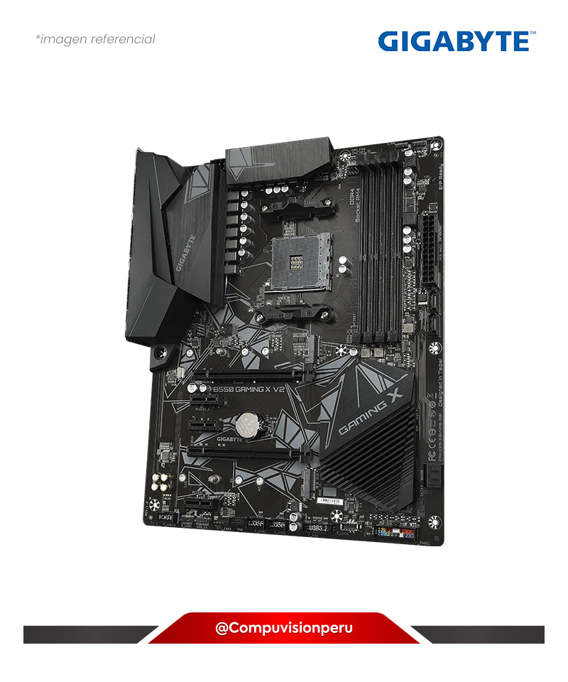 PLACA GIGABYTE B550 GAMING X V2 AMD B550 AM4 DVI HDMI SATA 3 M.2 ATX