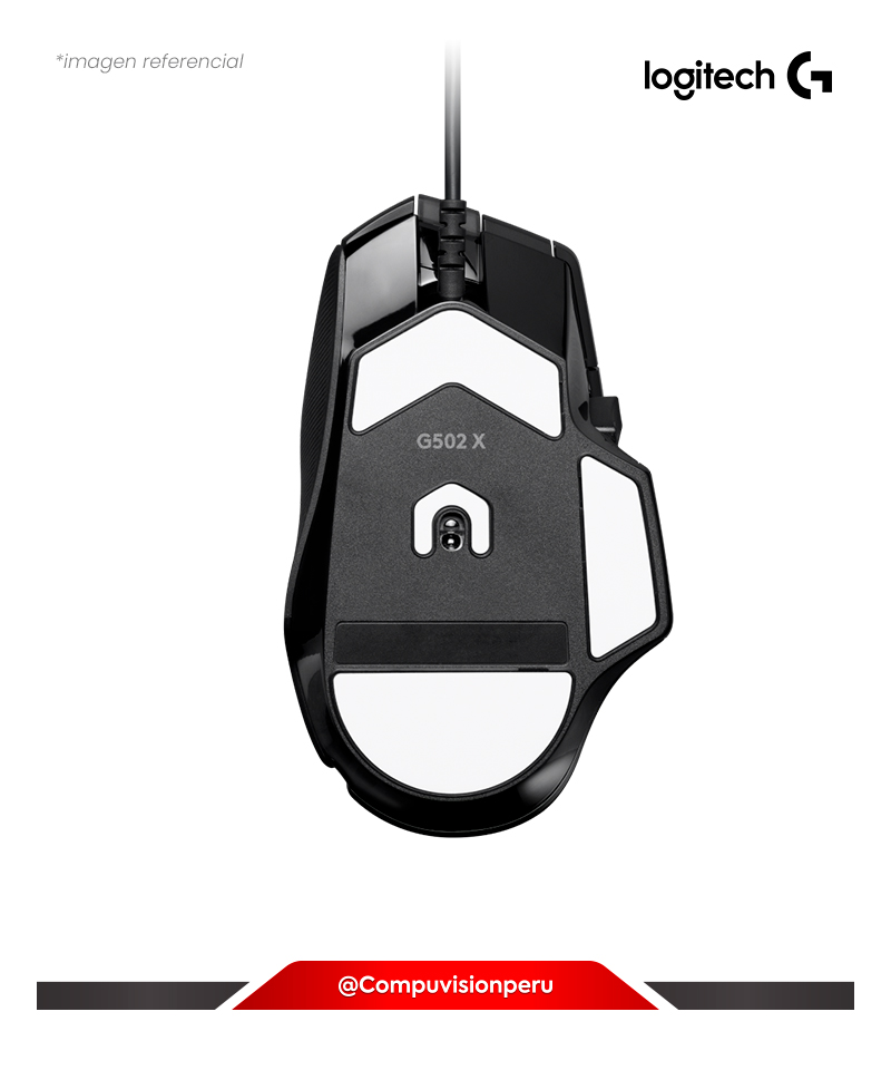MOUSE LOGITECH G502 X HERO 25600 DPI LIGHTFORCE 910-006136