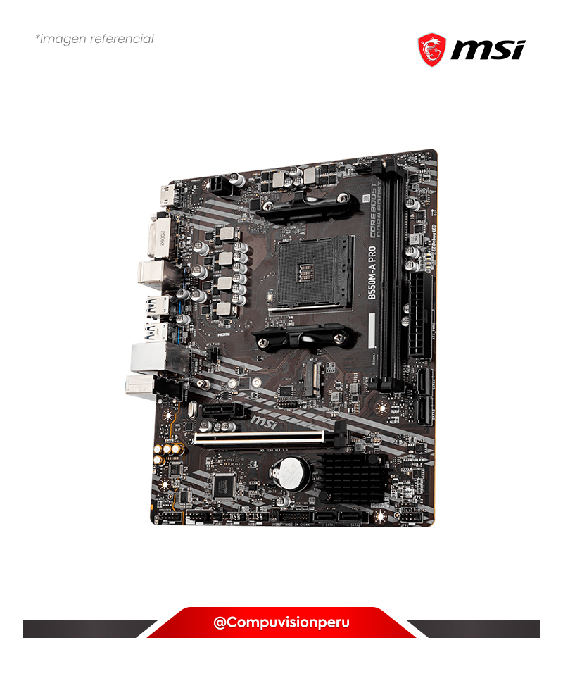 PLACA MSI B550M-A PRO AMD B550 AM4 DDR4 SATA III USB 3.0 MICRO ATX