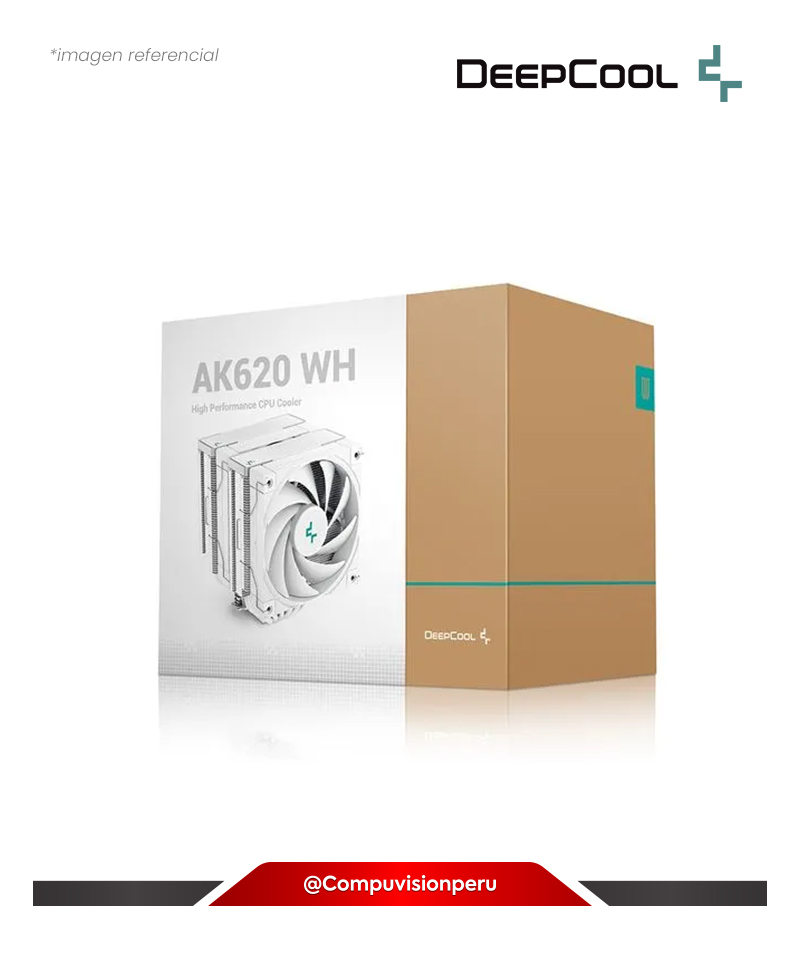 COOLER DE CPU DEEPCOOL AK620 WHITE AMD INTEL R-AK620-WHNNMT-G-1