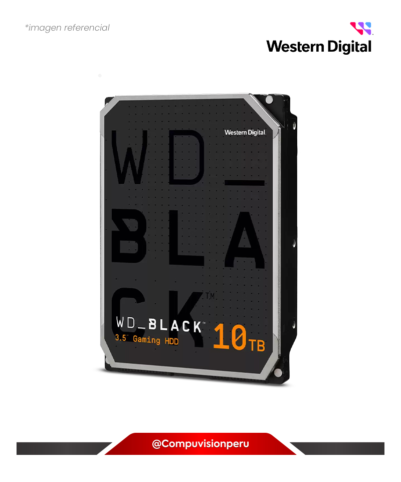 DISCO D 10TB WESTER DIGITAL BLACK 3.5 SATA 267MB/S 512MB WD102FZBX