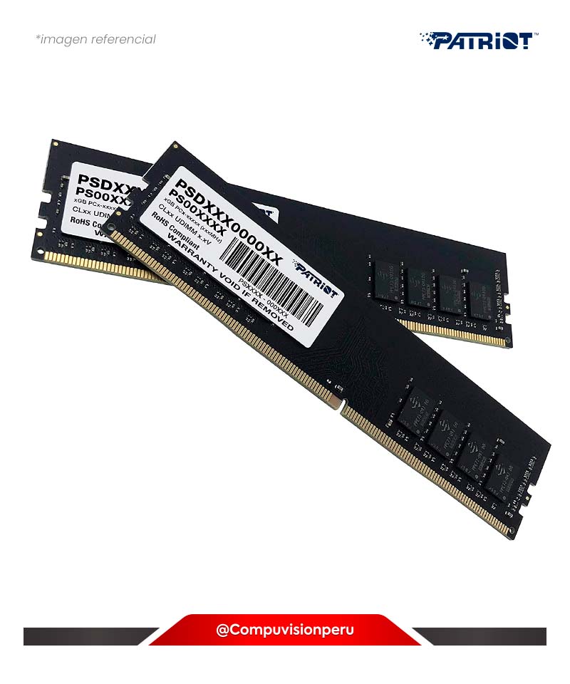 MEMORIA 8GB DDR5 BUS 4800MHZ PATRIOT SIGNATURE LINE PC5 38400 1.10V C40 PSD58G480041