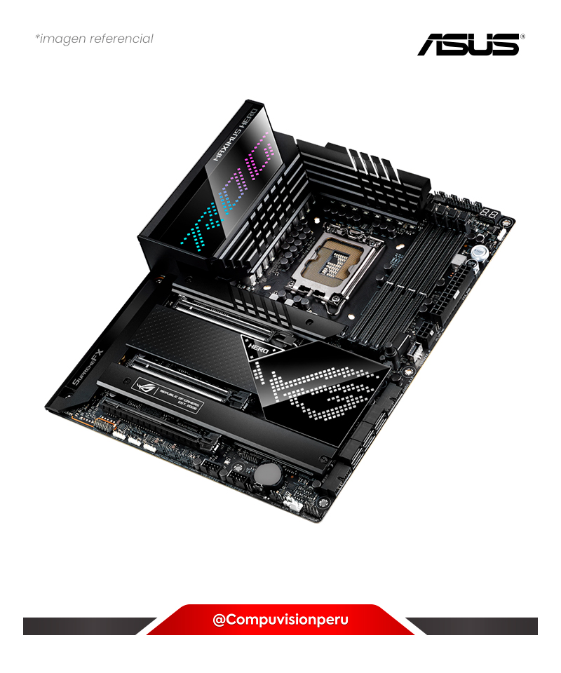 PLACA ASUS ROG MAXIMUS Z690 HERO LGA 1700 INTEL Z690 DDR5 M.2 USB 3.2 THUNDERBOLT 4 WIFI 6E RGB