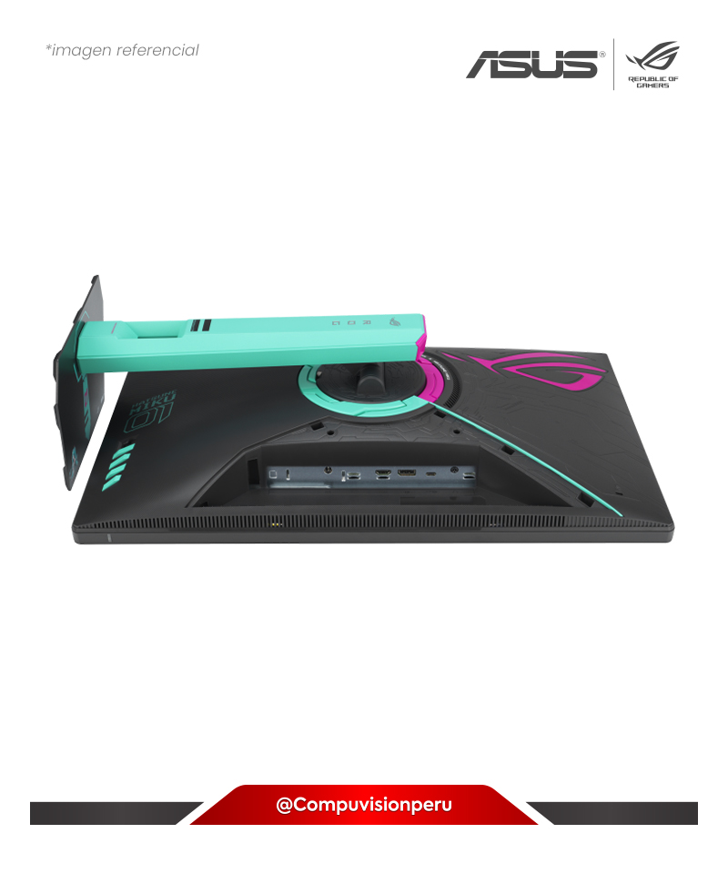 MONITOR 27 FAST IPS ASUS ROG STRIX XG27ACMEG-G HATSUNE MIKU EDITION 2K 260HZ OC 0.3MS USB-C HDMI DP AMD FREESYNC PREMIUM G-SYNC COMPATIBLE