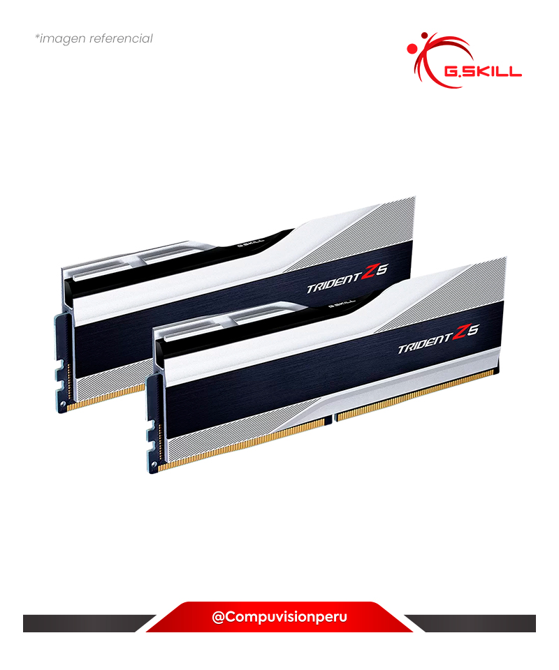 MEMORIA 32GB (16*2) DDR5 BUS 6000MHZ G.SKILL TRIDENT Z5 C36 1.35V F5-6000J3636F16GX2-TZ5S 4713294230690 0848354040699