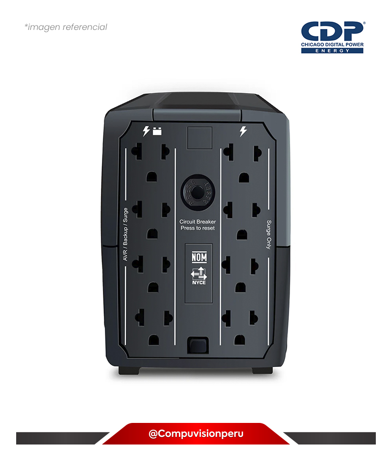 UPS CDP R-UPR758I INTERACTIVO 750VA 375W 220V 8 TOMACORRIENTES