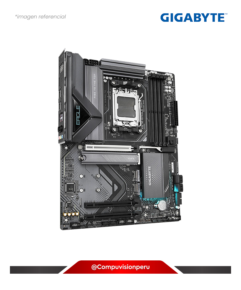PLACA GIGABYTE X870 EAGLE WIFI7 AM5 AMD X870 DDR5 M.2 SATA 6GB USB 20GB BLUETOOTH ATX