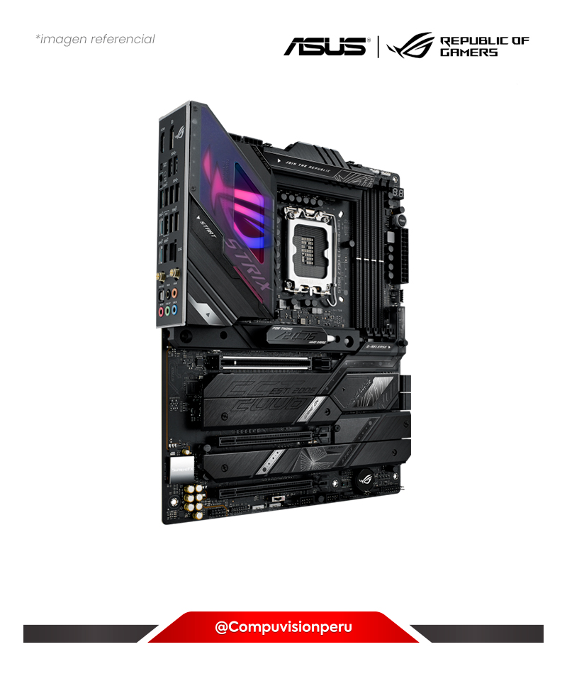 PLACA ASUS ROG STRIX Z790-E GAMING WIFI 6E LGA 1700 INTEL Z790 DDR5 BLUETOOTH THUNDERBOLT 4 M.2 PCIE2.0 USB 3.2 ATX