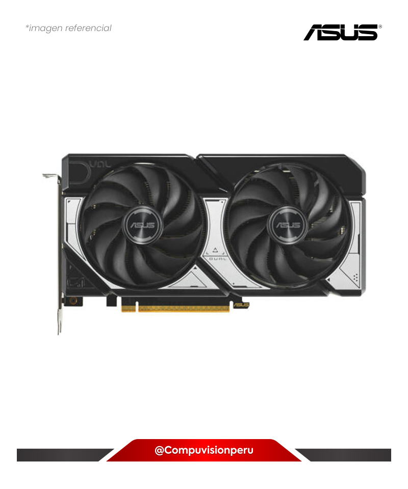 VIDEO ASUS DUAL GEFORCE RTX 5060 8GB GDDR7 OC EDITION CUDA 3840 128-BIT HDMI DP DUAL-RTX5060-O8G