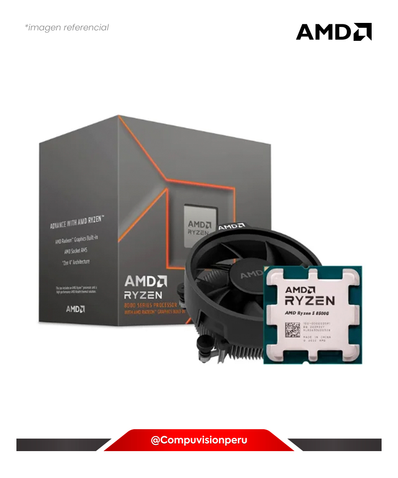 CPU AMD RYZEN 5 8500G 3.50GHZ 6N 12TH 22MB TDP 65W AMD RADEON 740M TURBO CORE 5.0GHZ