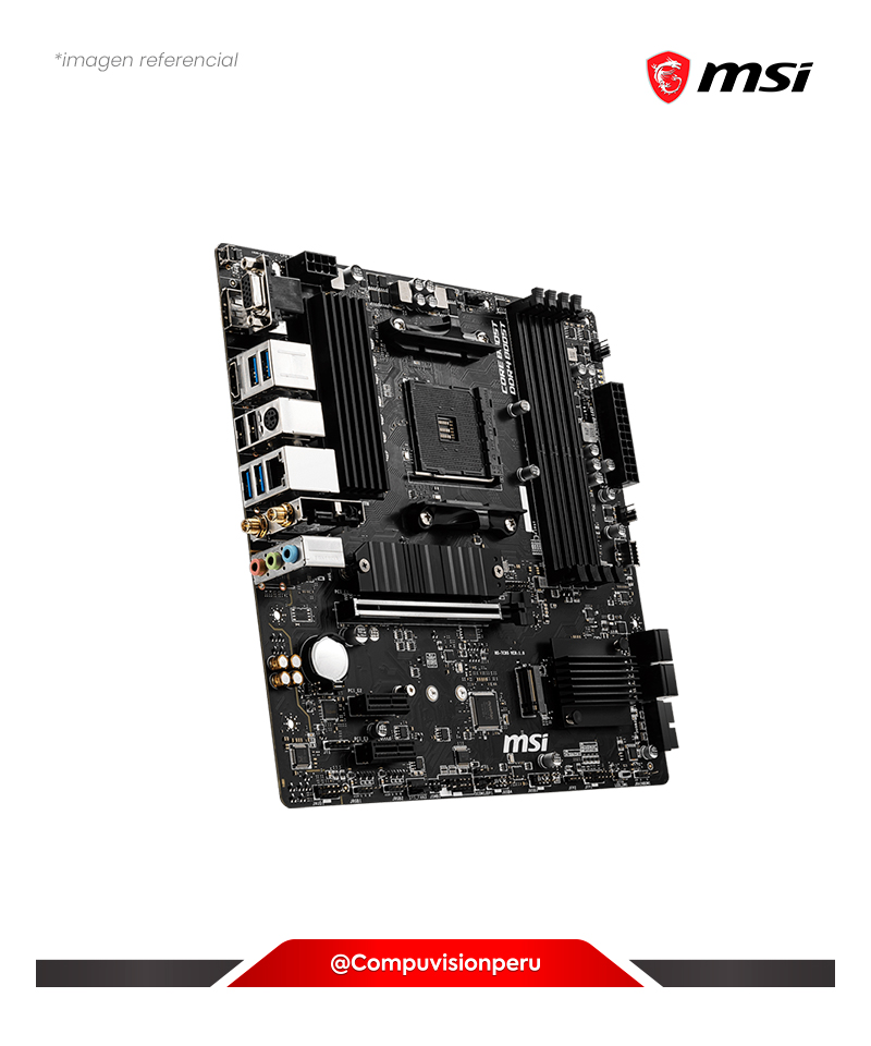 PLACA MSI B550M PRO-VDH WIFI AMD B550 DDR4 M.2 BLUETOOTH 4.2 USB 3.2 SATA 6GB VGA HDMI M-ATX