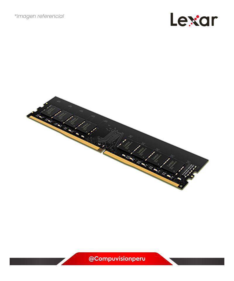 MEMORIA 8GB DDR4 BUS 3200MHZ LEXAR JEDEC CL22 1.2V LD4AU008G-B3200GSST