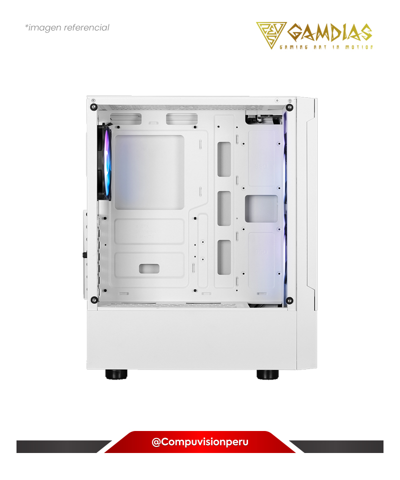 CASE GAMDIAS TALOS E3 MESH WHITE 3 FANS 16332-32413-30000-G