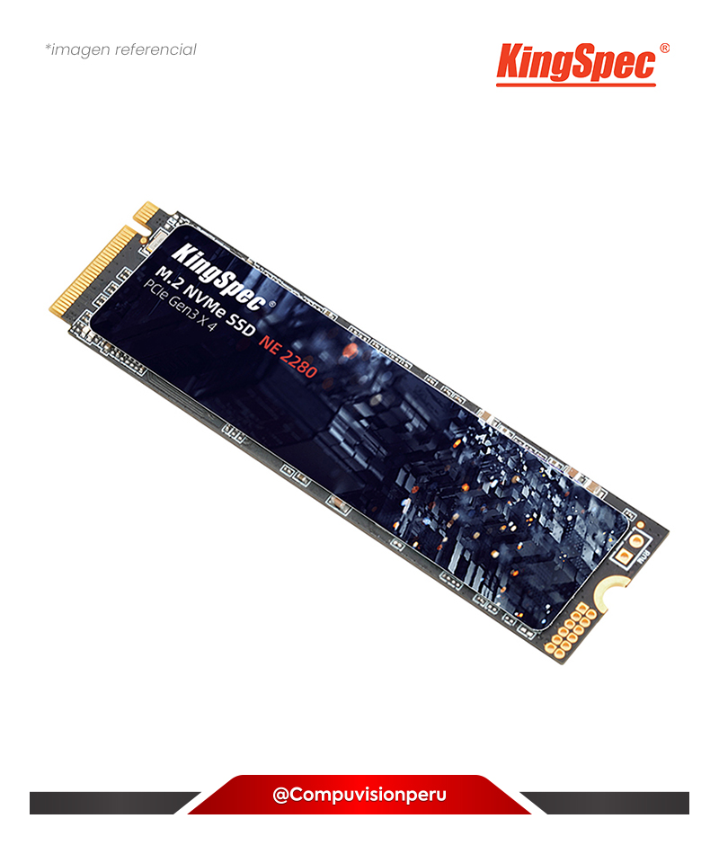 DISCO SOLIDO SSD 1TB KINGSPEC SERIE NE GEN3X4 NVME M.2 2280 PCIEX 2400 MB/S NE-1TB 2280