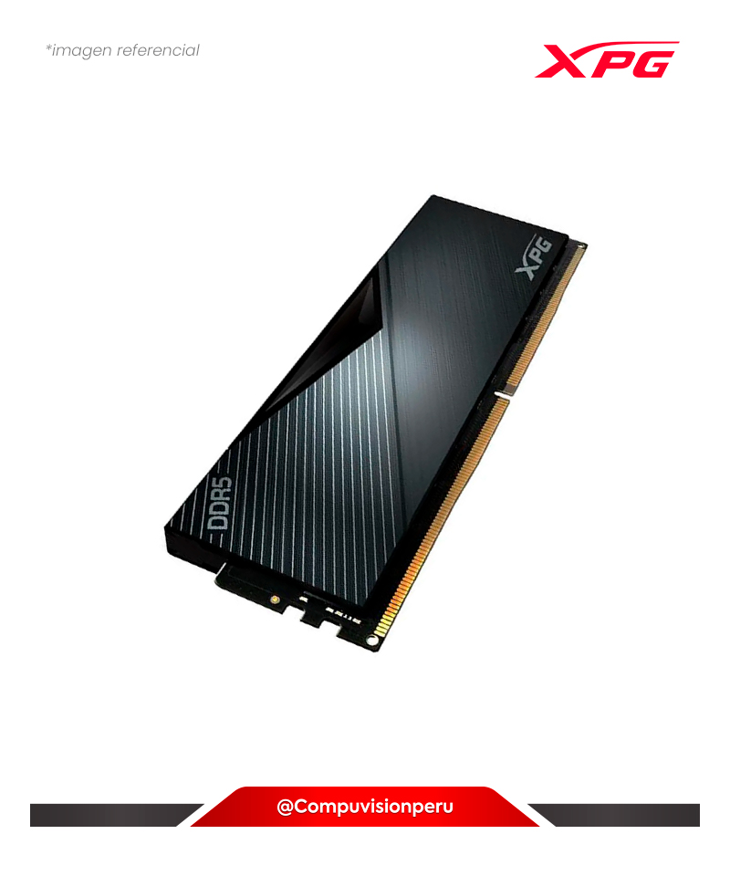 MEMORIA 16GB DDR5 BUS 6000MHZ ADATA XPG LANCER BLACK CL30 1.35V INTEL XMP 3.0 AX5U6000C3016G-DCLABK(1)
