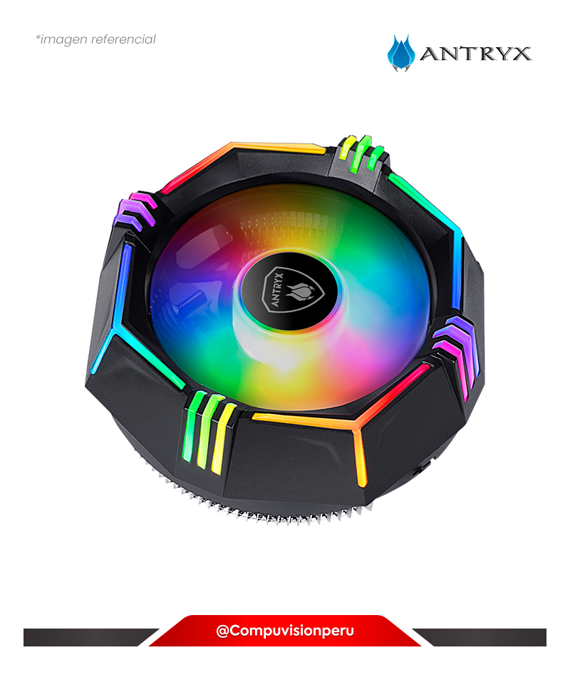 COOLER DE CPU ANTRYX MIRAGE 210 RAINBOW RGB ACC-210R INTEL AMD ALUMINUM