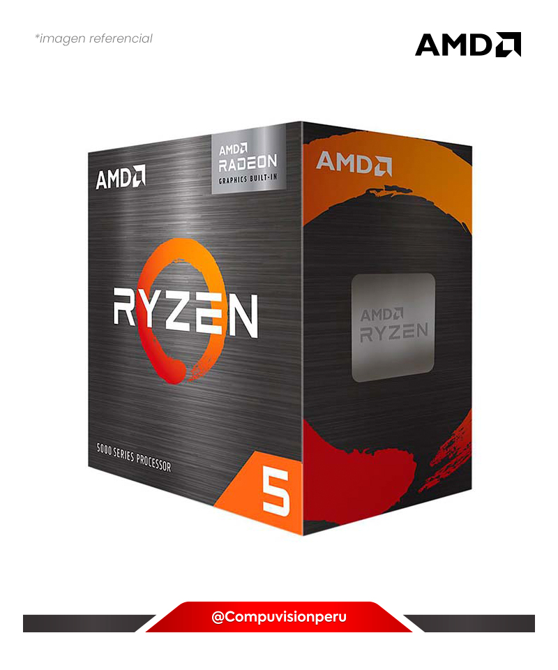 CPU AMD RYZEN 5 5600G 6 CORE / 12 SUB 3.9GHZ 19MB TURBO CORE 4.4GHZ AM4 65W GPU RADEON GRAPHICS 7N