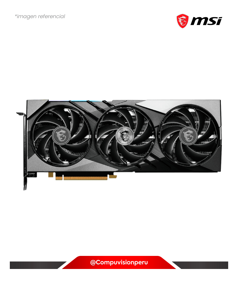 VIDEO MSI GEFORCE RTX 4070 TI SUPER 16G GAMING X SLIM 16GB GDDR6X 256-BIT HDMI DP