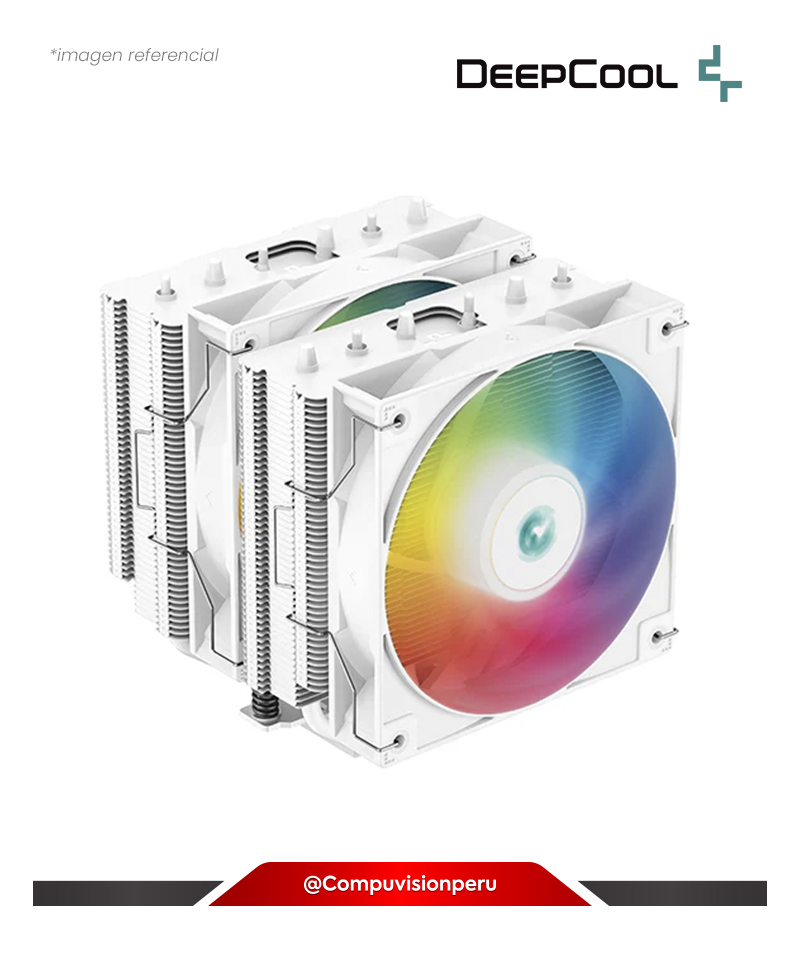 COOLER DE CPU DEEPCOOL AG620 WH ARGB ADDRESSABLE RGB LED AMD INTEL R-AG620-WHANMN-G-2