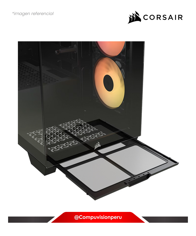 CASE CORSAIR 3500X RS-R ARGB BLACK TEMPERED GLASS E-ATX 120MM*3 RS120-R ARGB CC-9011322-WW