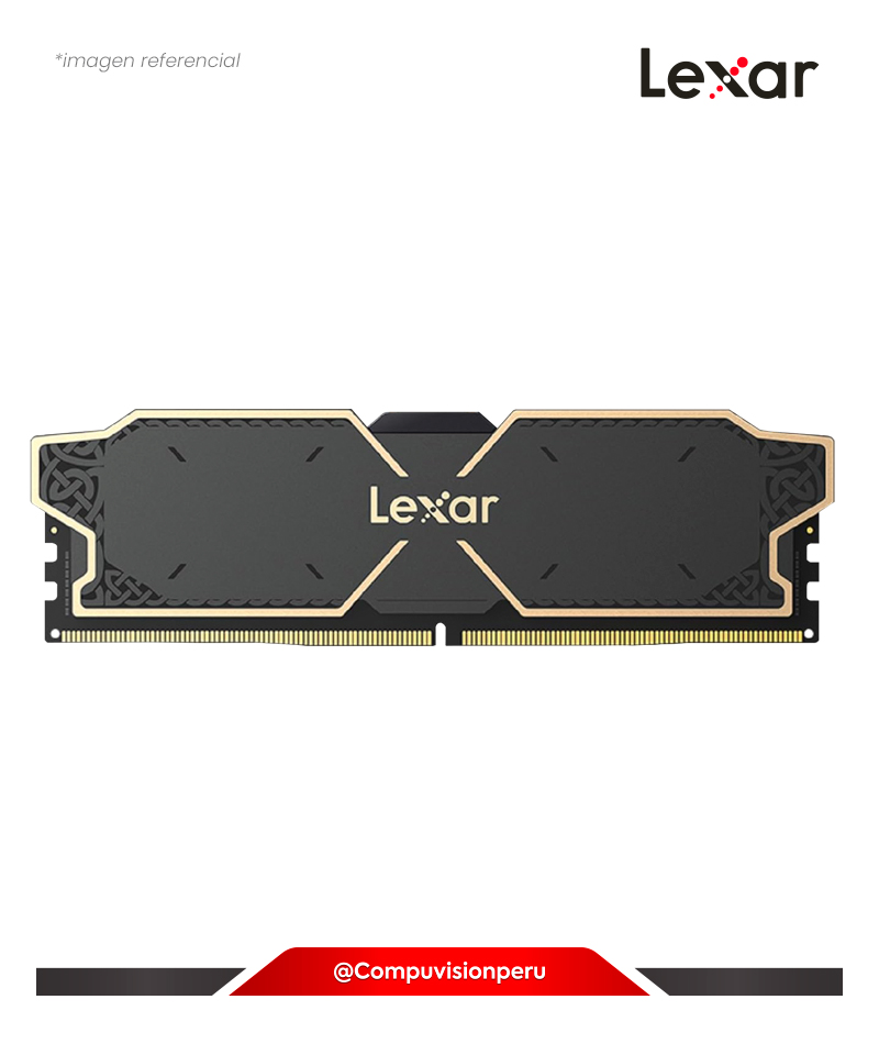 MEMORIA 16GB DDR5 BUS 5600MHZ LEXAR THOR OC BLACK CL36 1.25V AMD EXPO E INTEL XMP LD5U16G56C36LG-RUD