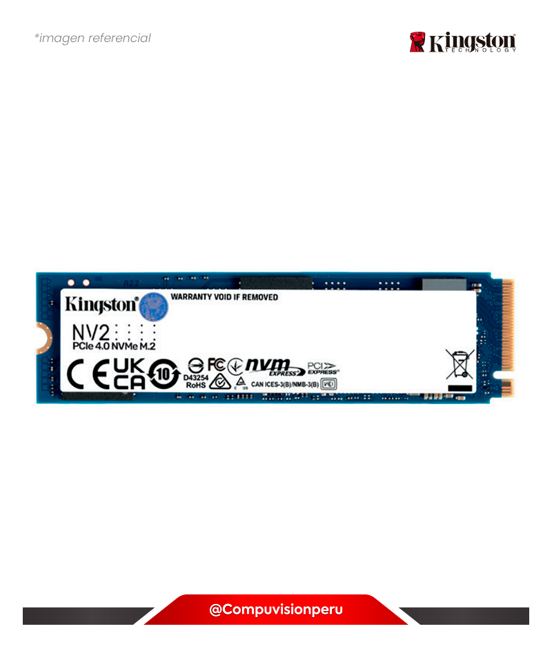 DISCO SOLIDO SSD 500GB KINGSTON SNV2S/500G NV2 NVME M.2 2280 PCIE GEN 4.0 X 4