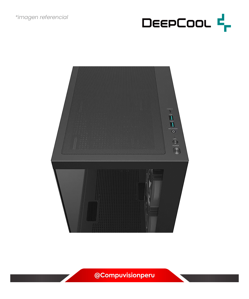 CASE DEEPCOOL CG380 3F BLACK VIDRIO TEMPLADO M-ATX S/F R-CG380-BKAGM3-G