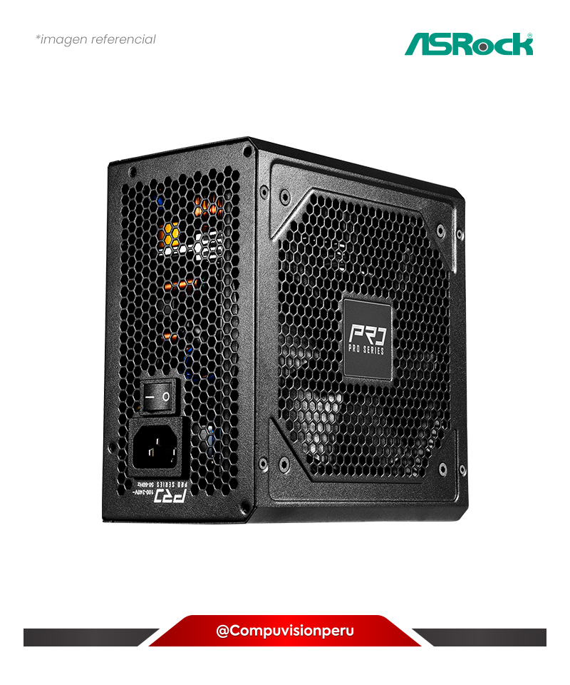 FUENTE 750W ASROCK PRO SERIES PRO-750G ATX 3.1 80 PLUS GOLD