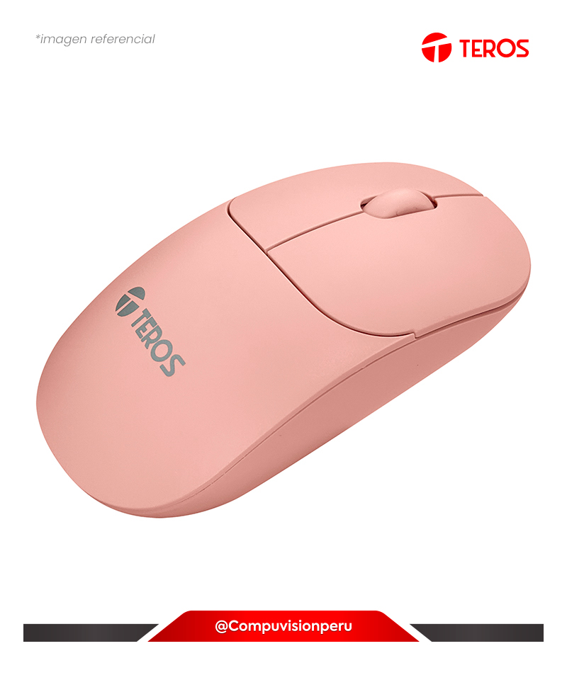 MOUSE TEROS TE-1218S WIRELESS PINK 1000DPI USB