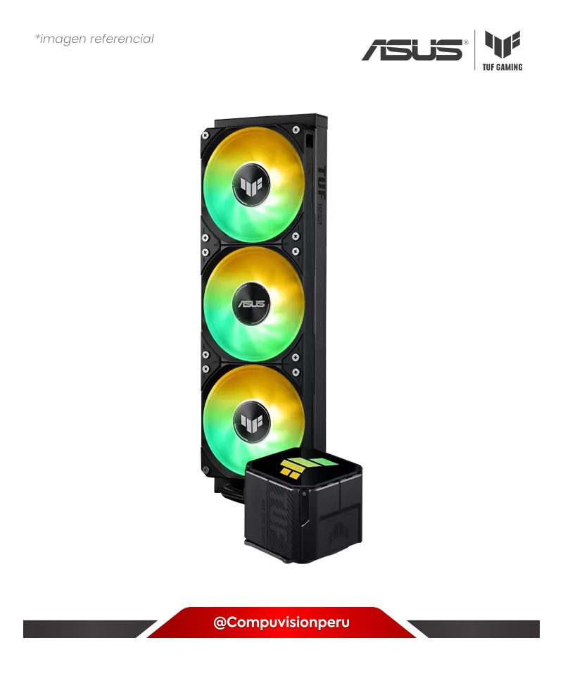 COOLER DE CPU ASUS TUF GAMING LC III 360 ARGB ALUMINUM 3*120MM ARGB AURA SYNC AMD INTEL