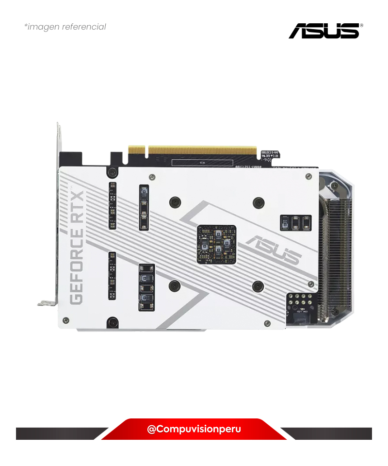 VIDEO ASUS DUAL GEFORCE RTX 3060 WHITE OC EDITION 12GB GDDR6 CUDA 3584 192-BIT HDMI DP DUAL-RTX3060-O12G-V2-WHITE