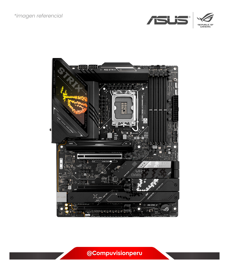 PLACA ASUS ROG STRIX Z890-H GAMING WIFI INTEL Z890 LGA1851 DDR5 HDMI DP M.2 BLUETOOTH SATA 6GB ATX