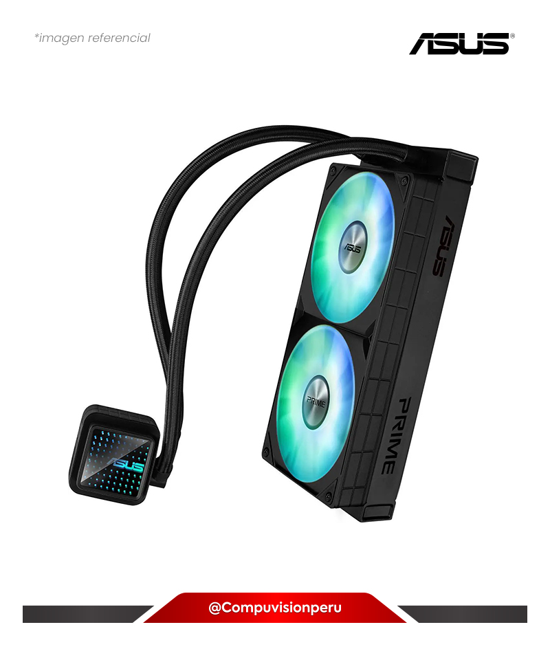 COOLER PARA CPU ASUS PRIME LC 240 ARGB 2*1200MM INTEL AMD PRIME-LC-240-ARGB