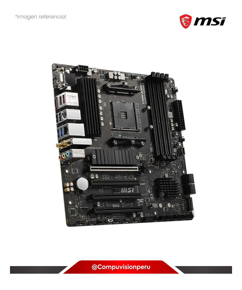 PLACA MSI PRO B550M-VC WIFI AM4 AMD B550 DDR4 M.2 SATA 6GB USB 3.2 GEN