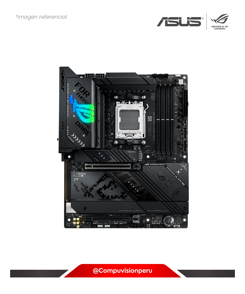 PLACA ASUS ROG STRIX X870-F GAMING WIFI AM5 AMD X870 DDR5 HDMI DP USB4 M.2 SATA 6G BLUETOOTH ATX