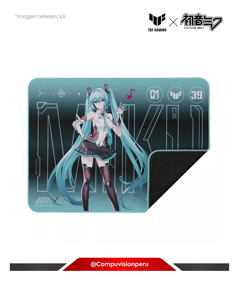 MOUSEPAD ASUS TUF GAMING P1 HATSUNE MIKU EDITION WITH WATER-RESISTANT SURFACE 260*360