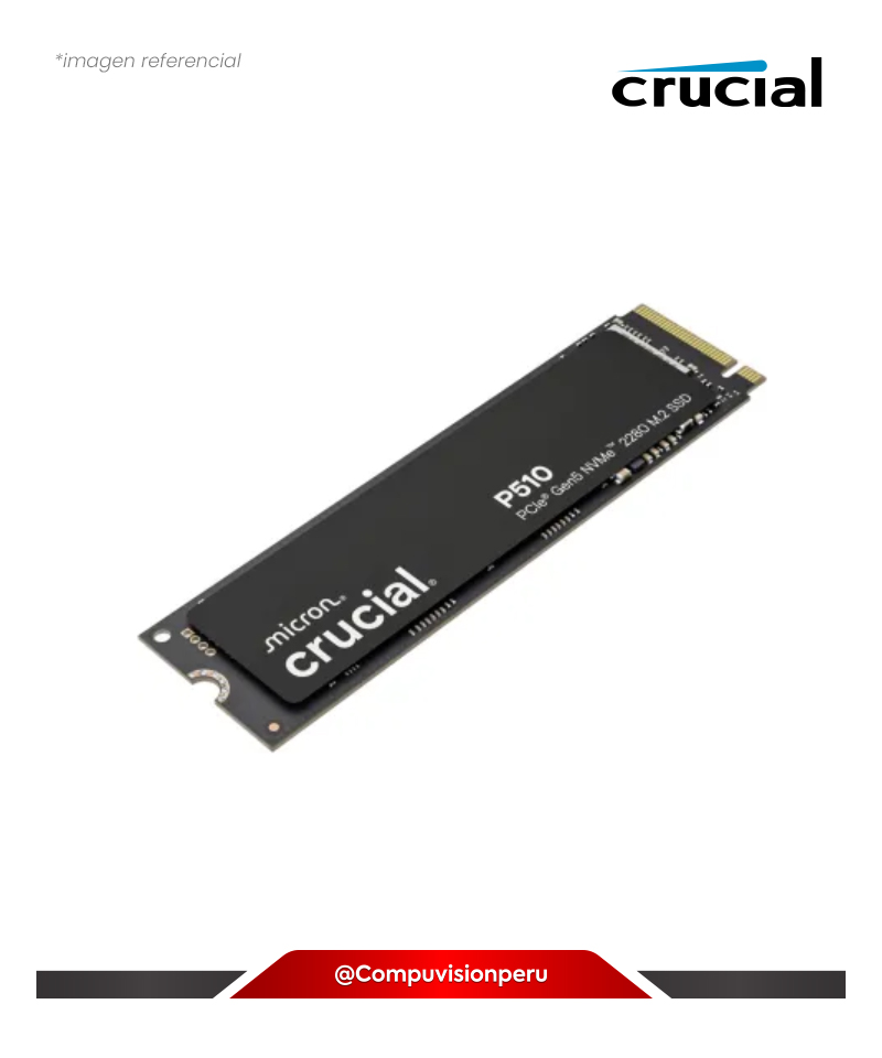 DISCO SOLIDO SSD 1TB CRUCIAL P510 GEN5 NVME PCIE 5.0 M.2 2280 CT1000P510SSD8-01