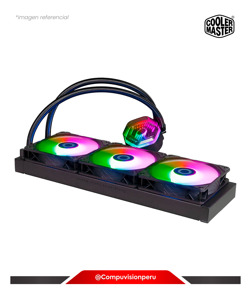 COOLER PARA CPU COOLER MASTER MASTERLIQUID 360 ATMOS ARGB REFRIGERACION LIQUIDO AMD/INTEL MLX-D36M-A25PZ-R1