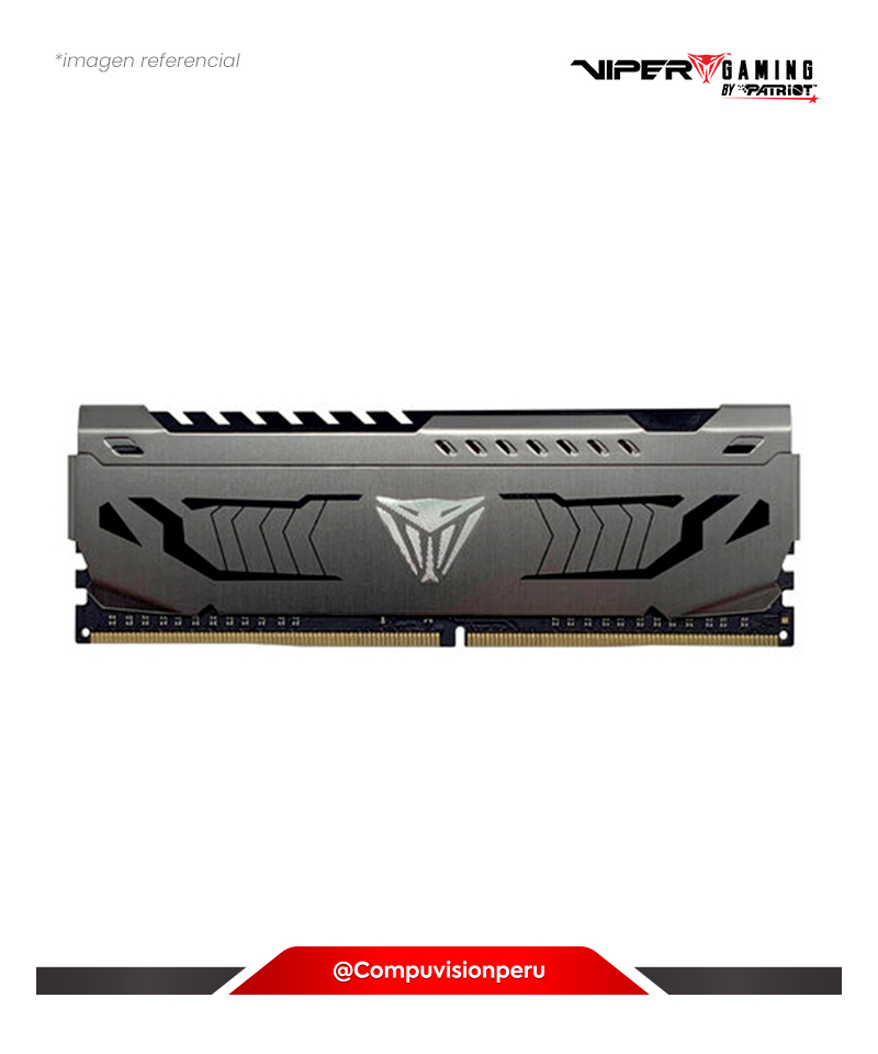 MEMORIA 8GB DDR4 BUS 3600MHZ PATRIOT VIPER STEEL CL18 1.35V PVS48G360C8 814914027653