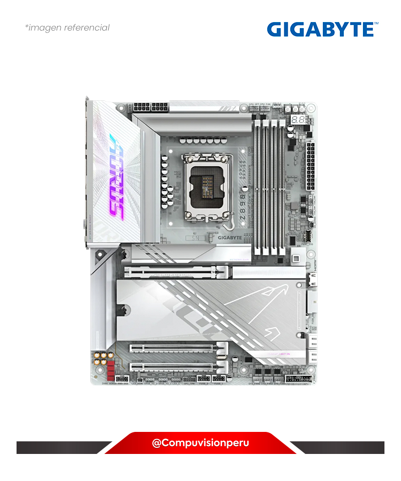 PLACA GIGABYTE Z890 AORUS PRO ICE LGA 1851 INTEL Z890 DDR5 BLUETOOTH M.2 SATA 6GB USB 3.2 ATX