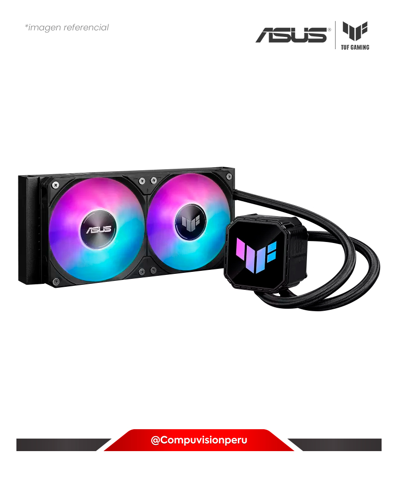 COOLER DE CPU ASUS TUF GAMING LC III 240 ARGB 2*120MM AURA SUNC INTEL AMD TUF-GAMING-LC-III-240-ARGB