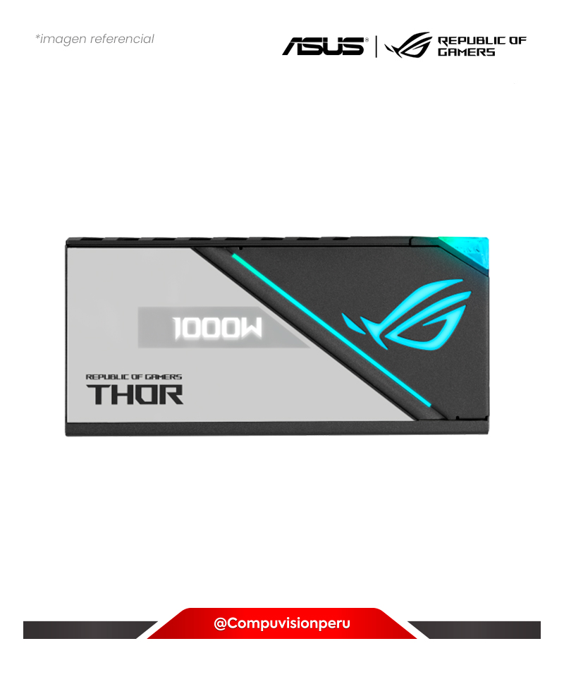 FUENTE 1000W ASUS THOR 1000W PLATINUM II 80 PLUS PLATINUM FULL MODULAR ROG-THOR-1000P2-GAMING