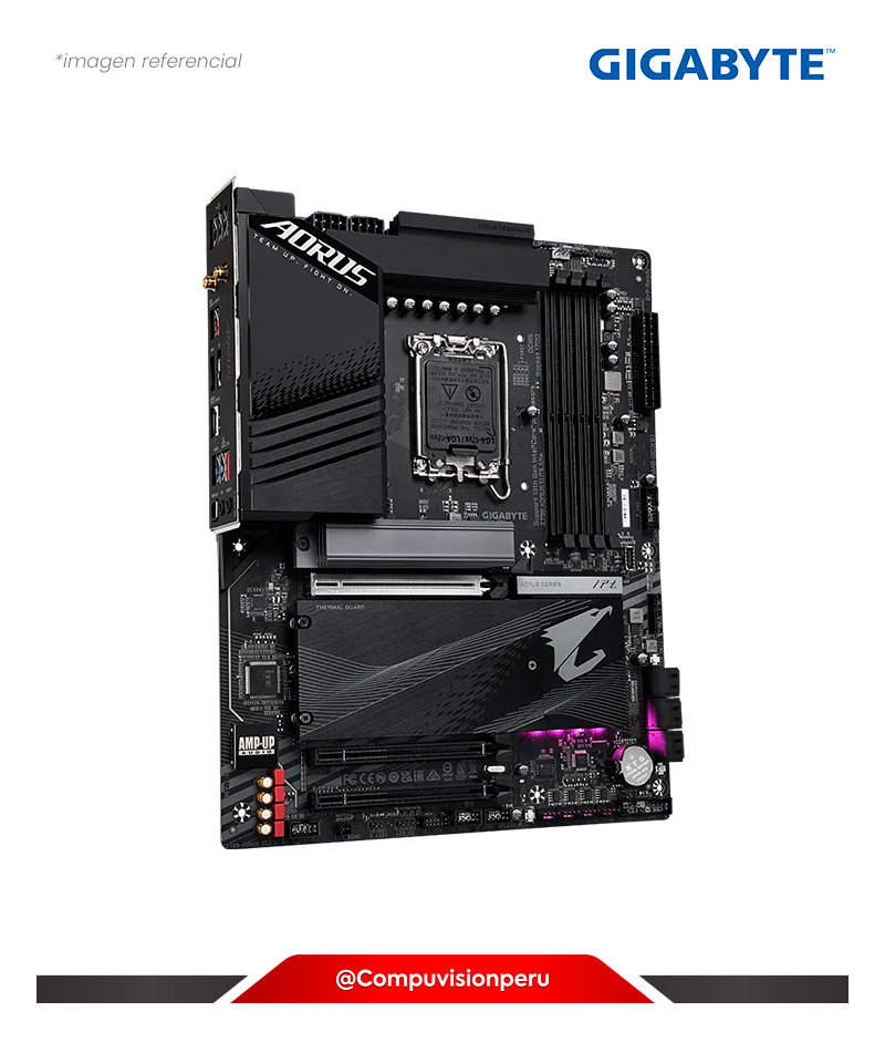 PLACA GIGABYTE Z790 AORUS ELITE AX INTEL Z790 CHIPSET LGA1700 DDR5 HDMI DP WI-FI 6E BLUETOOTH M.2 USB TYPE-C ATX