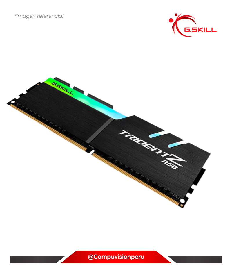 MEMORIA 16GB DDR4 BUS 3600MHZ G.SKILL TRIDENT Z RGB C18 1.35V PC4-28800 F4-3600C18D-32GTZR(1)
